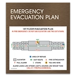 Standard Entrance Evacuation Plans - CA Compliant