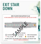 Standard Stairway Evacuation Plans - CA Compliant