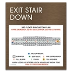 Standard Stairway Evacuation Plans - CA Compliant