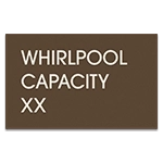 Whirlpool Capacity Sign - Exterior