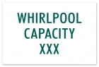 Whirlpool Capacity Sign