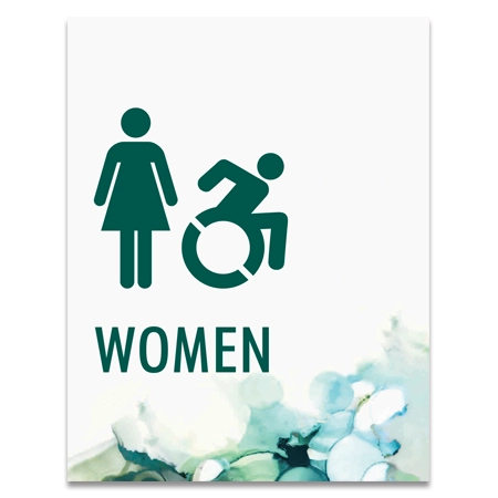 Women Sign w/Female & Dynamic ISA Symbols