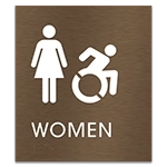 Women Sign w/Female & Dynamic ISA Symbols